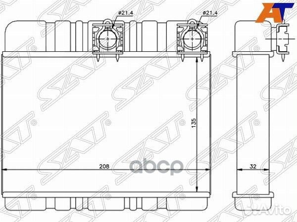 Радиатор отопителя салона BMW 3 E46 98-05/X3 E
