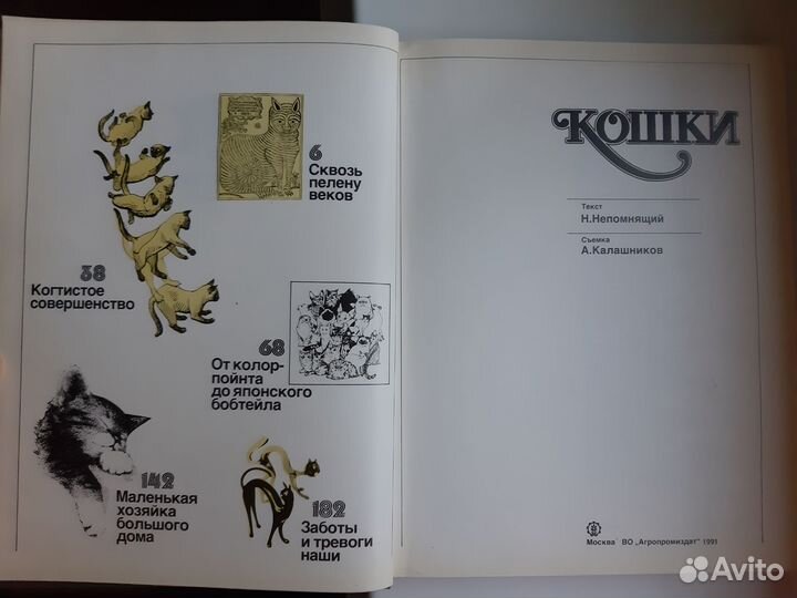 Книга Кошки 1991 год