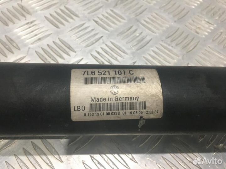 Карданный вал, Volkswagen Touareg 2005