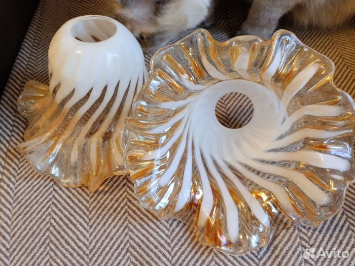 Плафоны для люстры стеклянные 2 шт