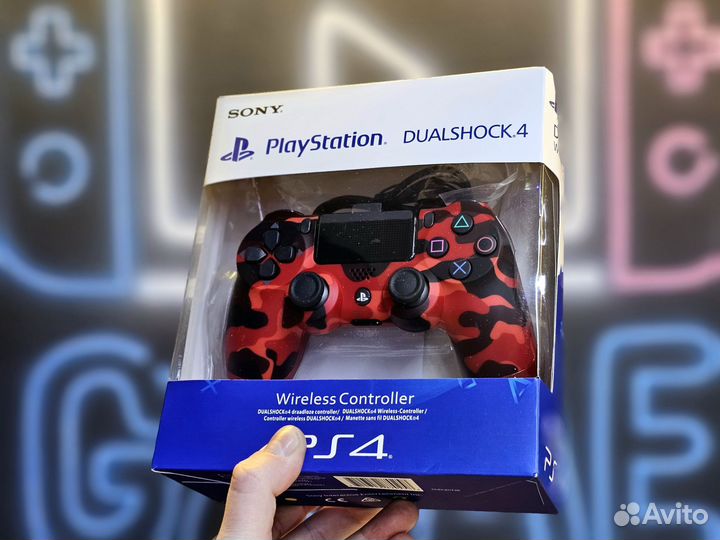 Геймпад sony Dualshock 4 orange camo