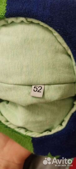 Шапка шлем 52р