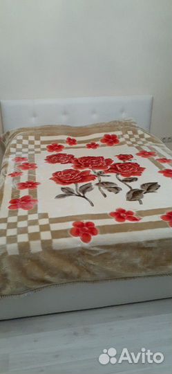 Плед варежка двусторонний (евро)