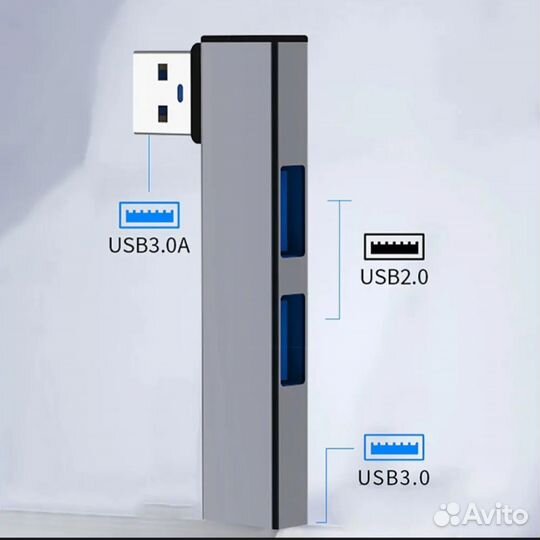USB-концентратор USB3.0/Type-C3.0, 3 в 1
