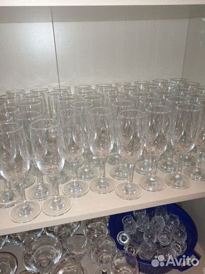 Бокалы фужеры рюмки