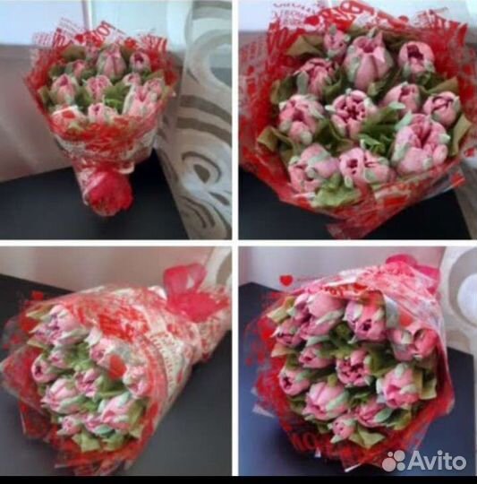 Букет сладкий из цветов зефир