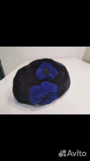 Берет норковый новый