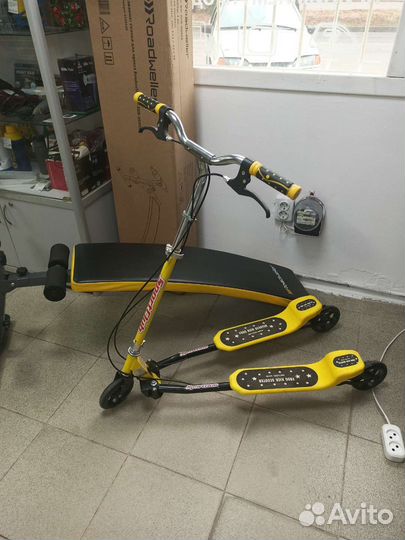 Самокат actico трехколесный инерционный складной