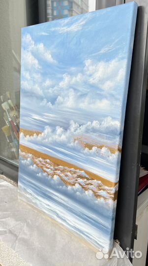 Картина маслом на холсте Морской пейзаж