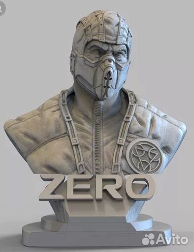 Бюсты Cyrax, Sub zero, NightWolf из MK