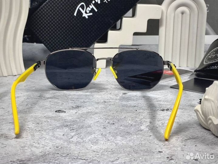Очки Ray Ban Ferrari желтые