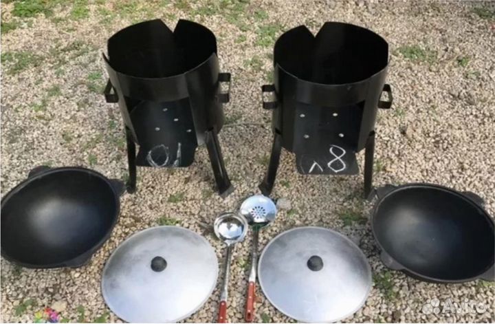 Казан Чугунный, с печью для Казана