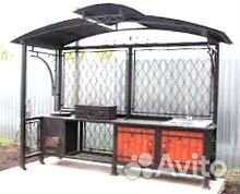 Мангал С печкой под казан