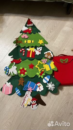 Фетровая елка на стену