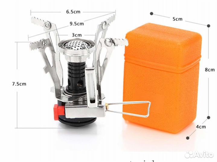 Туристическая газовая горелка резьбовая