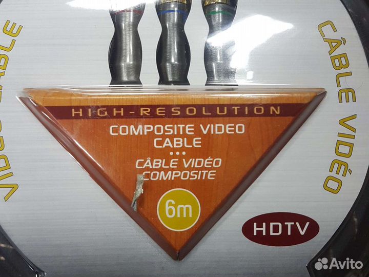 Компонентный кабель eccv от 1 метра