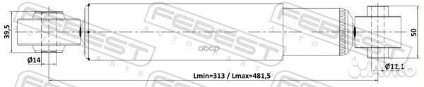 Амортизатор задний GAS (twin tube) 01110-009R F