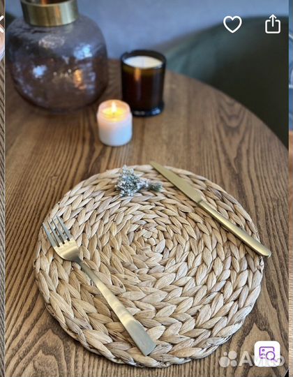 Плейсмат салфетка плетеная из бамбука