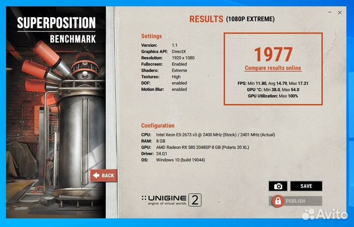 XFX AMD Radeon RX 580 Black Wolf 8 GB