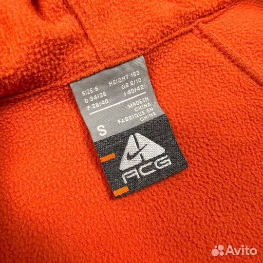 Женское флисовое худи Nike ACG, толстовка Найк, ор