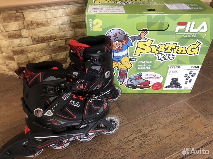 Ролики детские Fila X-One boy combo размер 29-32