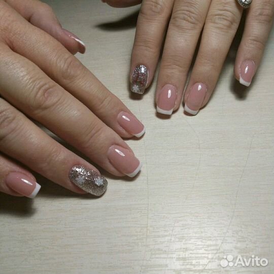 Наращивание ногтей, шеллак