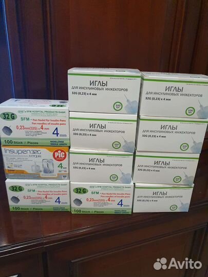 Иглы для шприц ручек 4 мм