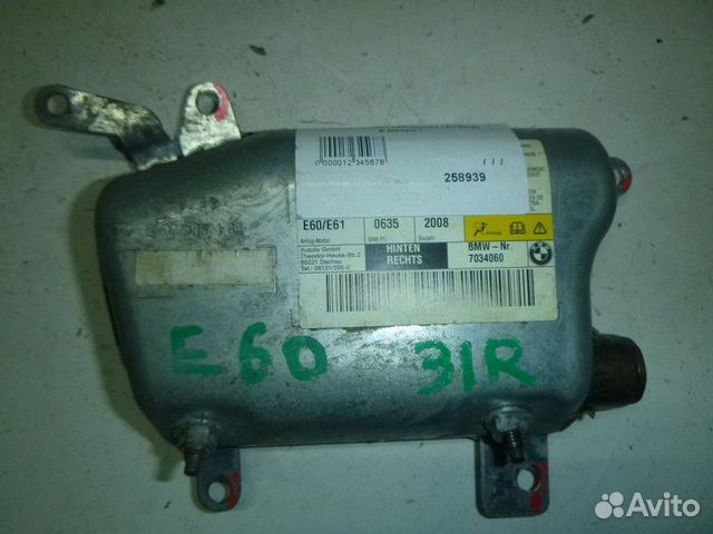Подушка безопасности боковая BMW E60/E61 2003