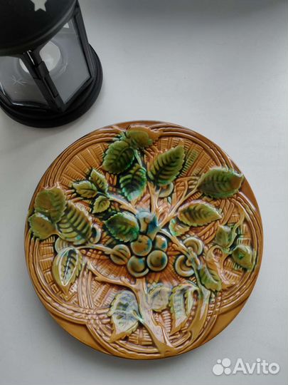 Тарелка настенная виноград