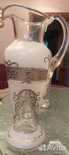 Набор для напитков богемское стекло