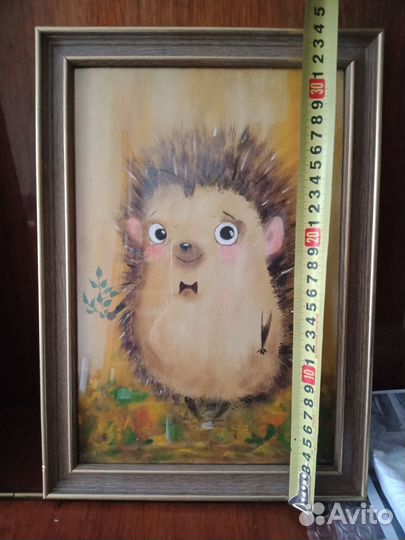 Картина с милахой Ёжиком