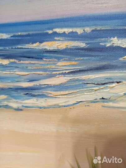 Картина морской пейзаж берег моря песок дюны