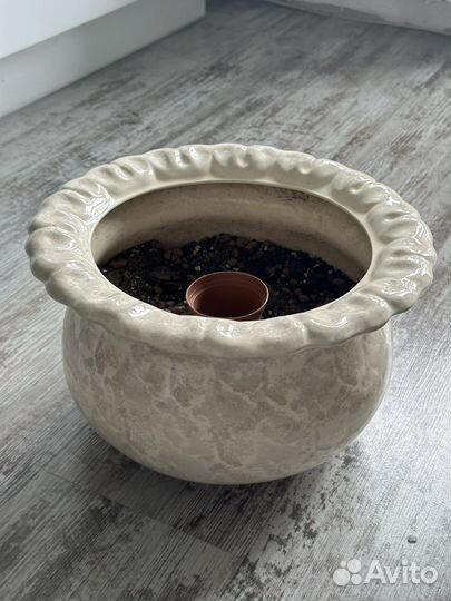 Кашпо керамическое