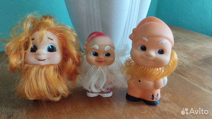 Резиновые игрушки Гномы СССР