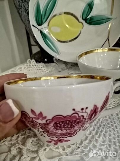 Чайные чашки, блюдца Оскар