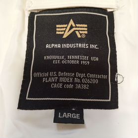 Зимняя куртка alpha industries large мужская