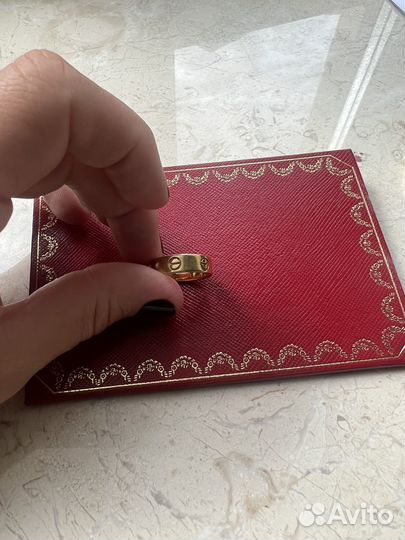 Cartier кольцо 52