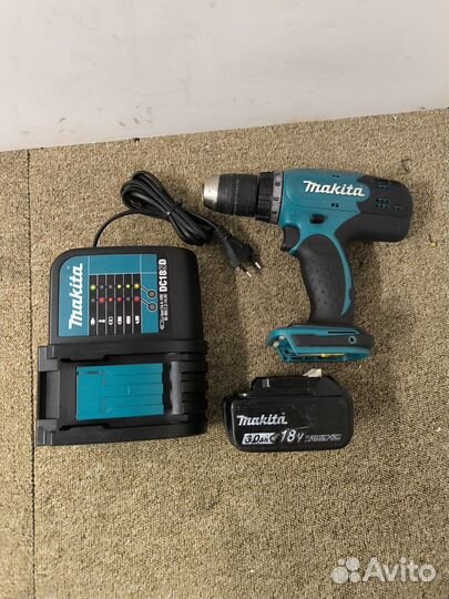 Аккумуляторная дрель шуруповерт makita 18v