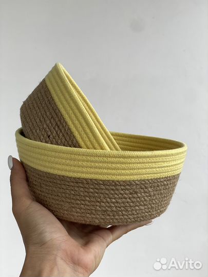 Набор корзин ручной работы