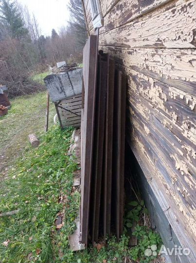 Секционные ворота с калиткой бу