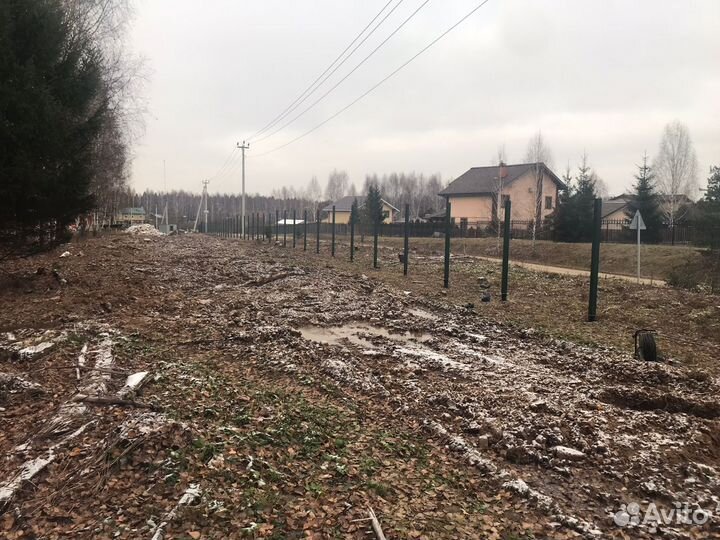 Винтовые сваи под забор.Установка под ключ