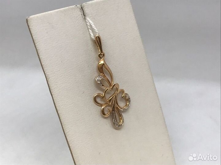 Подвеска золотая С камнями 585* (Ленина 23)