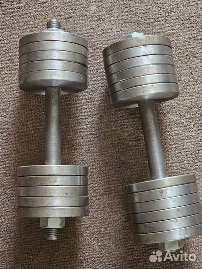 Гантели разборные бу 24кг(12+12)