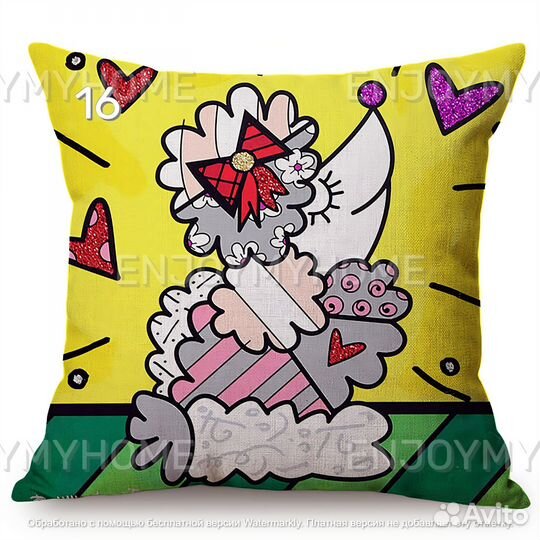 Подушка Ромеро Бритто, 45x45 см 1шт