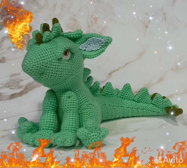 Вязаные игрушки дракон