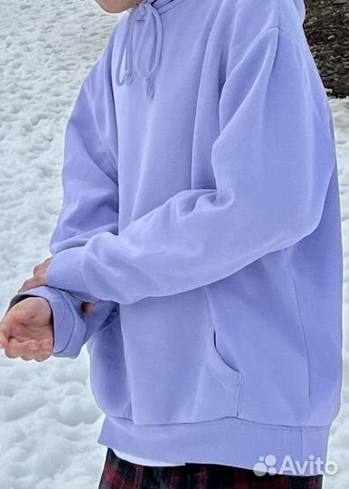 Худи светло-фиолетовое мужское/женское S