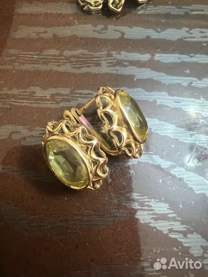 Золотые серьги старинные