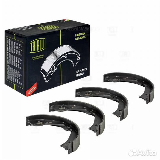 Trialli GF 1868 Колодки торм. для а/м VW Touareg (02) барабан. ст. торм. 210x30 зад