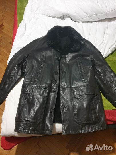 Кожаная куртка мужская