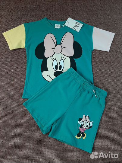 Летний костюм для девочки zara 110